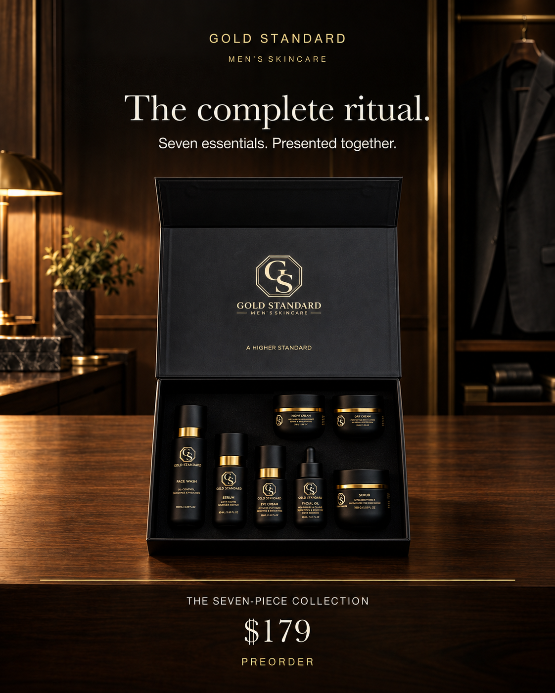 The complete Gold Standard collection inside its open magnetic presentation box